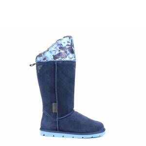 NEW SUPERLAMB women's mongol 19 tall boots in blue